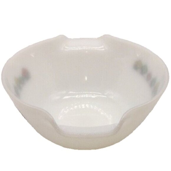 Vintage Fire King Anchor Hocking Summerfield Mod Flowers Casserole Dish 1960s - Picture 2 of 11